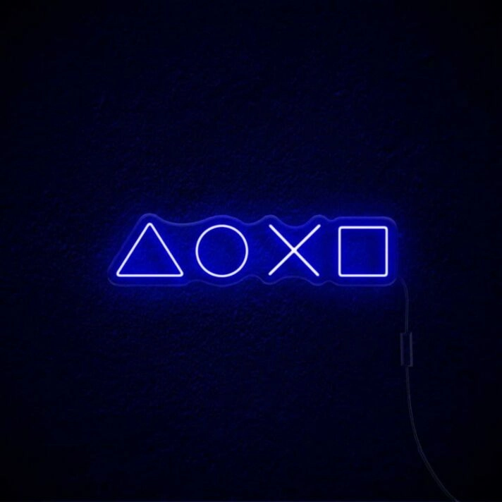 Playstation Neon Sign for Gamers