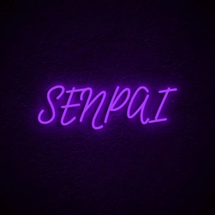 Senpai Neon Sign for Anime Lovers