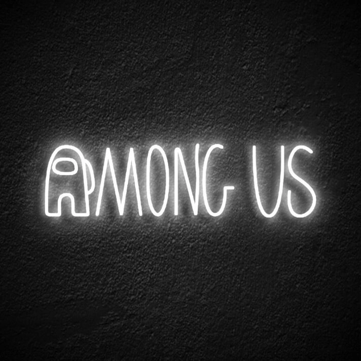 Among Us Neon Sign for Playful Spaces