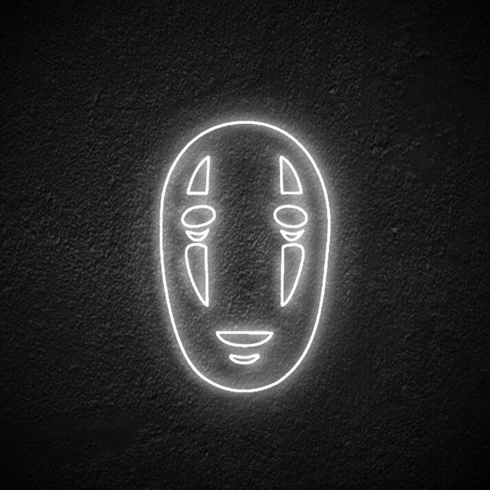 No Face Neon Sign for Studio Ghibli Lovers
