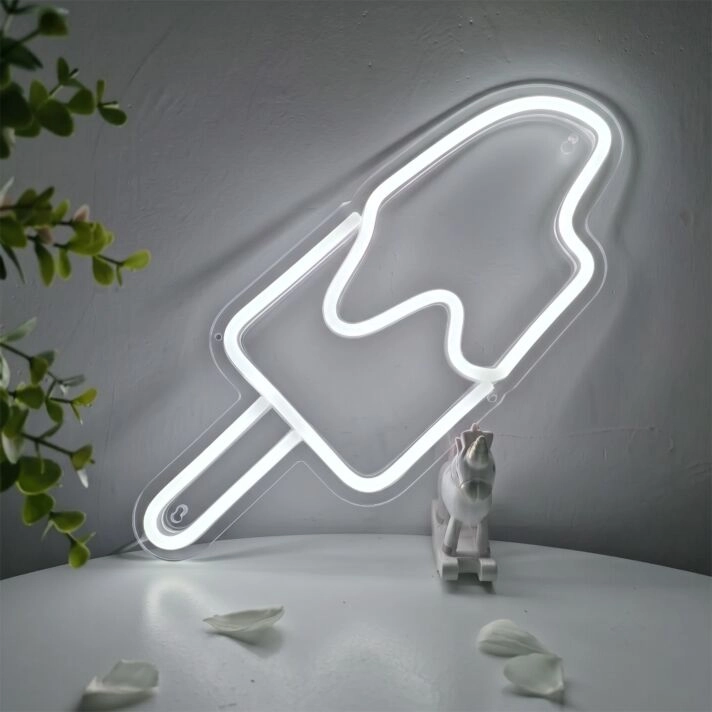 Popsicle Neon Sign for Summer and Fun Decor