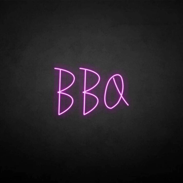 'BBQ' neon sign