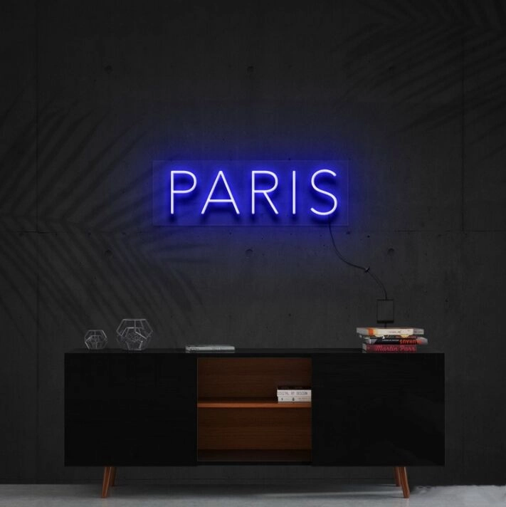 Paris Neon Sign for Travel Lovers