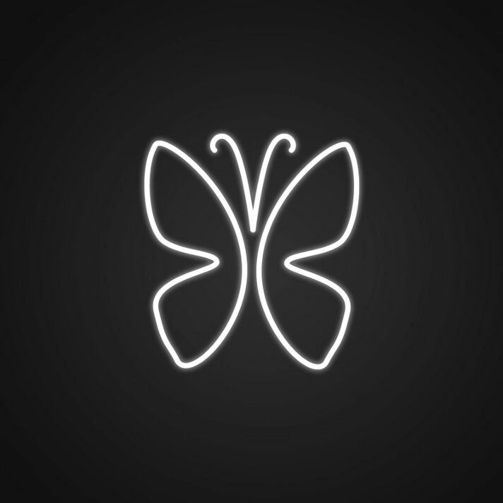 Butterfly Custom Neon Sign V2 for Nature and Kids Rooms