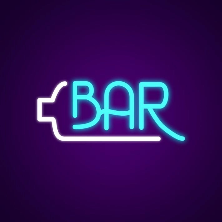 Bars Neon Sign for Bar and Party Spaces