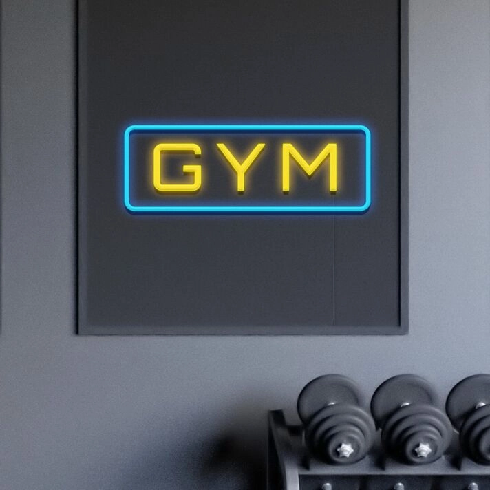 Gym Neon Sign for Fitness Spaces