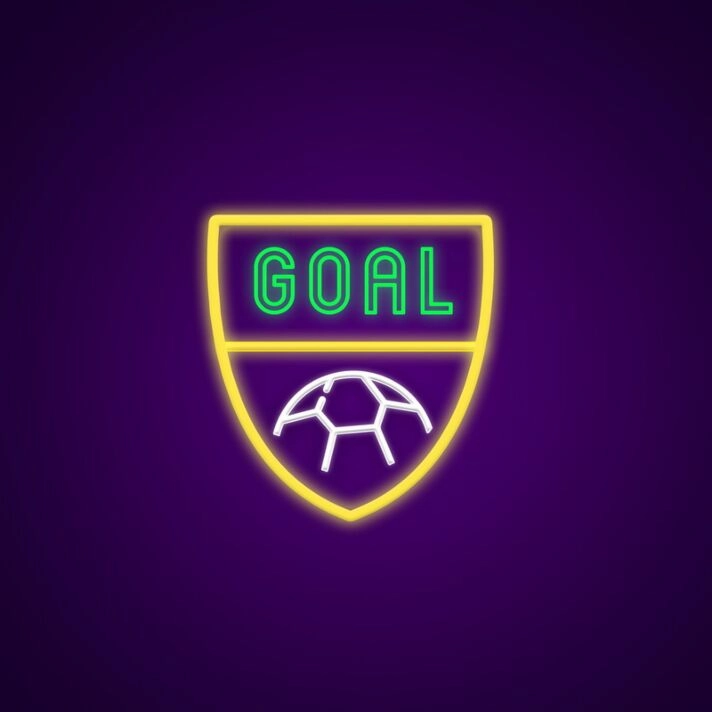 Goal Neon Sign for Motivational Decor