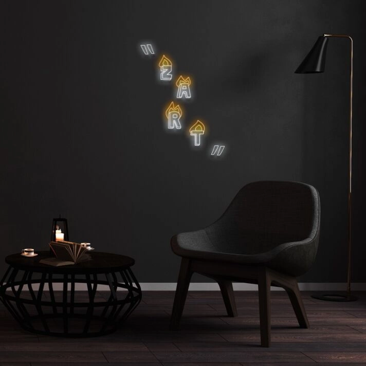 Zart Neon Sign for Artistic Spaces