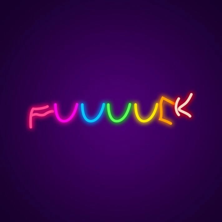 Fuuuuck Neon Sign for Bold Statements