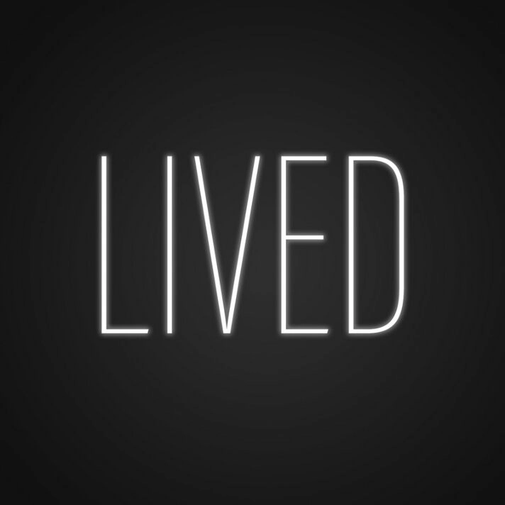 Lived Neon Sign for Inspirational Spaces