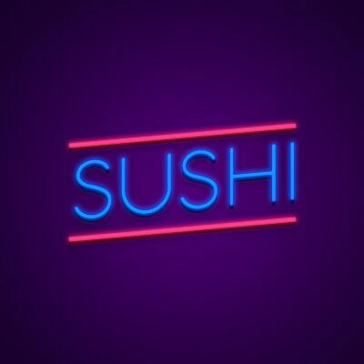 Sushi Neon Sign for Food Lovers and Restaurants