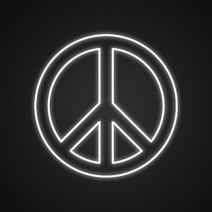 Peace Neon Sign for Zen and Peaceful Spaces