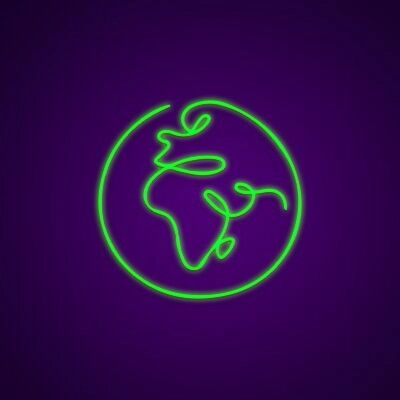 Earth Neon Sign for Nature Lovers