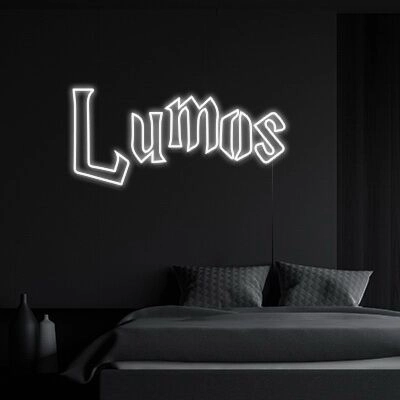Lumos Neon Sign for Harry Potter Fans
