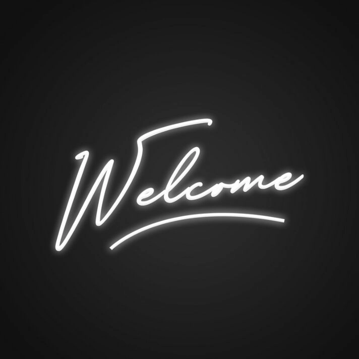 Welcome Neon Sign for Entrances