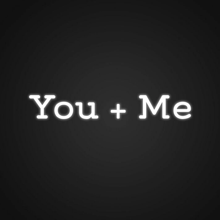 You Me Neon Sign for Romantic Settings