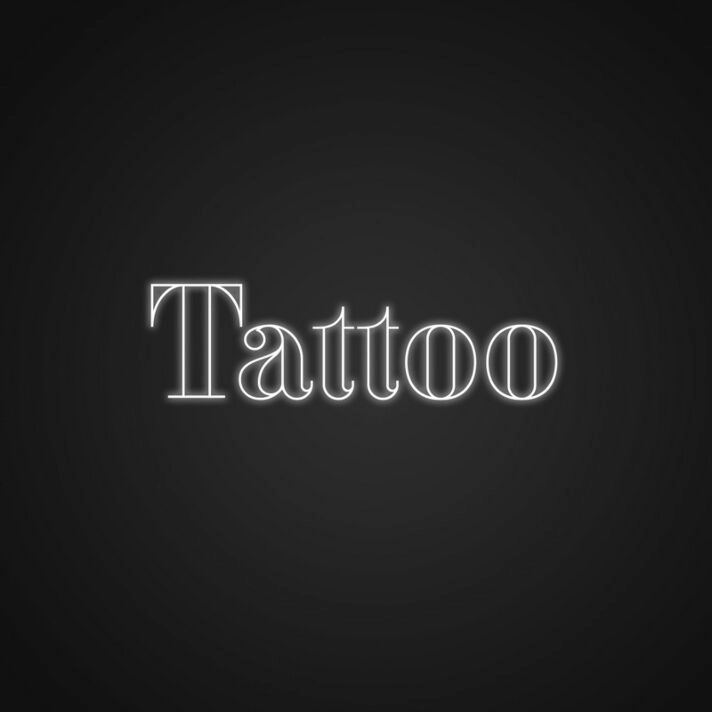 Tattoo Neon Sign for Tattoo Shops