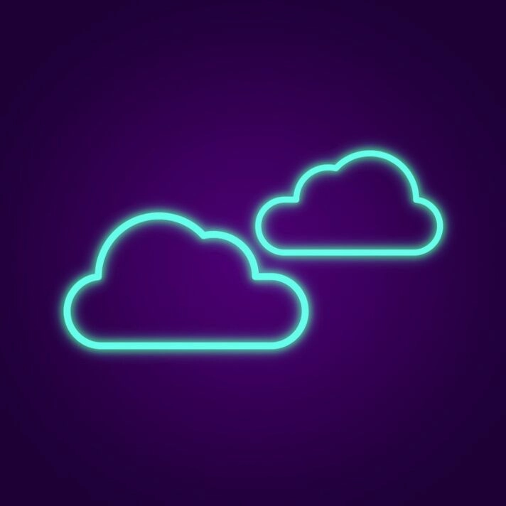 Clouds Neon Sign for Peaceful Spaces