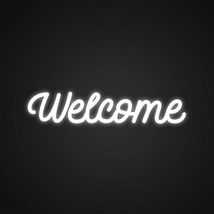 Welcome Neon Sign for Businesses