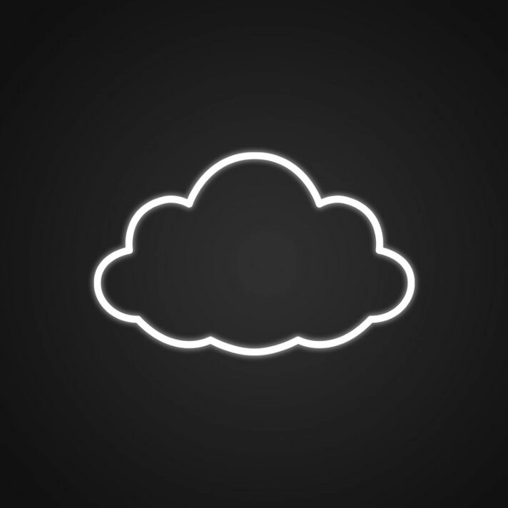 Clouds Neon Sign for Peaceful Spaces