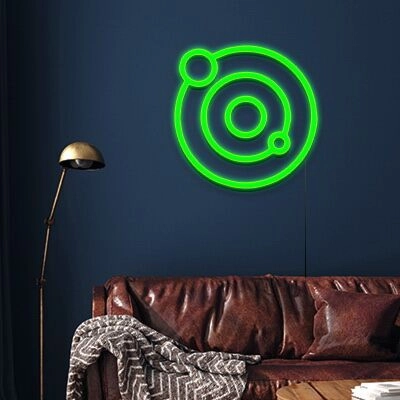 Planets Neon Sign for Space Lovers