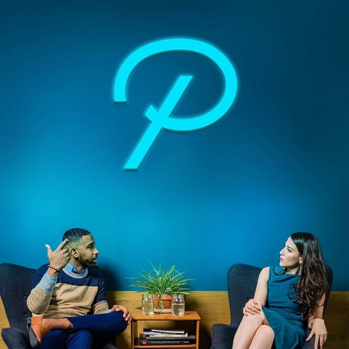 Letter P Neon Sign for Personalized Spaces