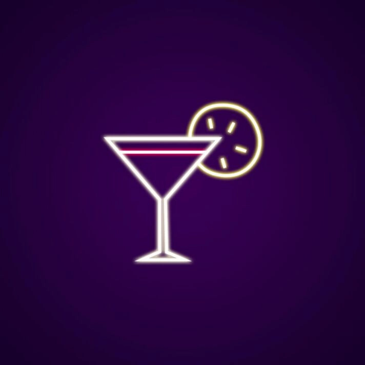 Cocktail Neon Sign for Bars and Lounges