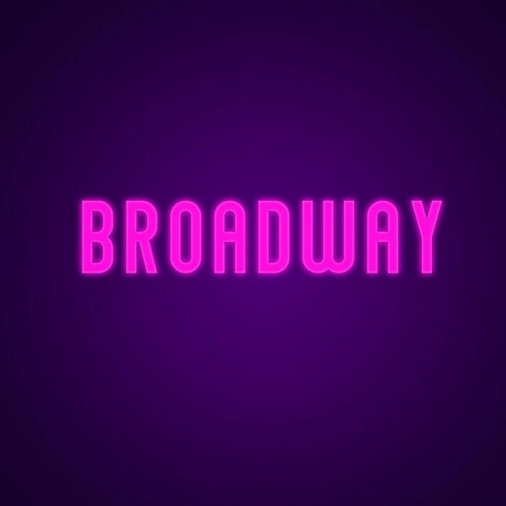 Broadway Neon Sign for Theater Lovers