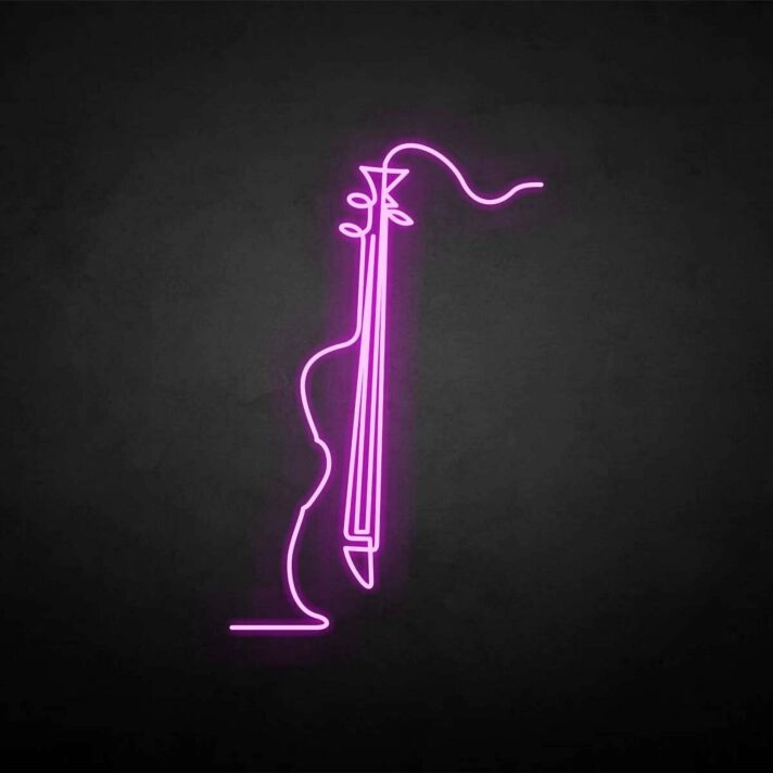 'Violoncello' neon sign