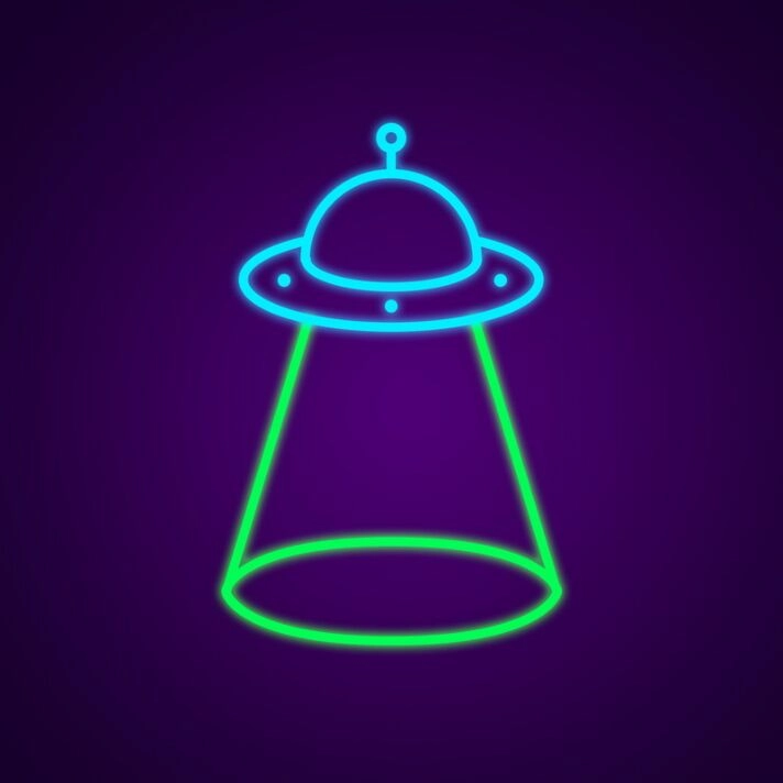 Alien Ufos Neon Sign for Sci-Fi Fans