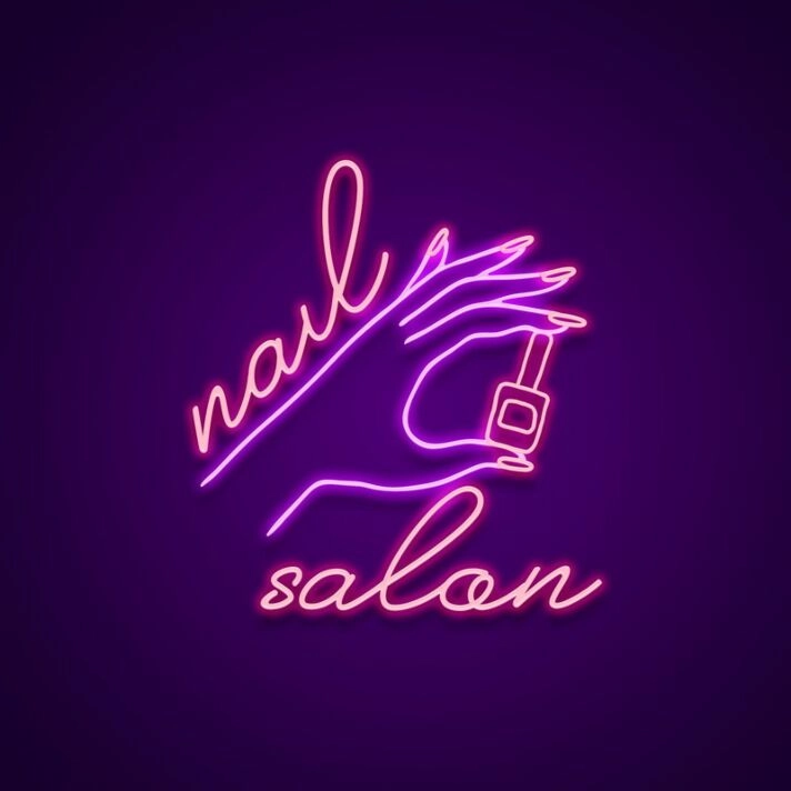 Nail Salon Neon Sign for Beauty Salons