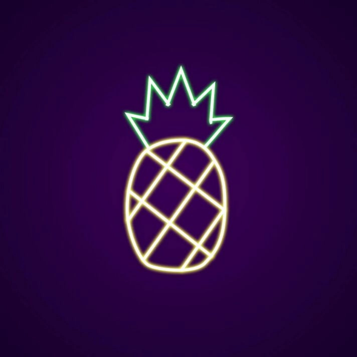 Pineapple Neon Sign for Tropical Themes