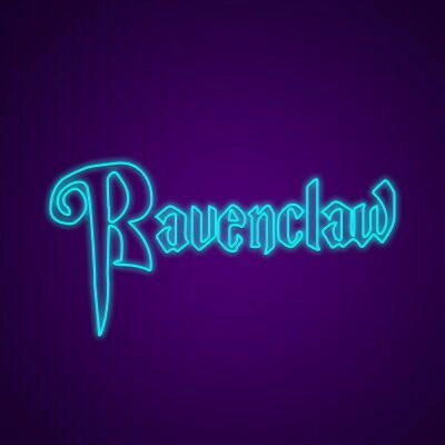 Ravenclaw Neon Sign Showcase your Hogwarts house pride with Ravenclaw