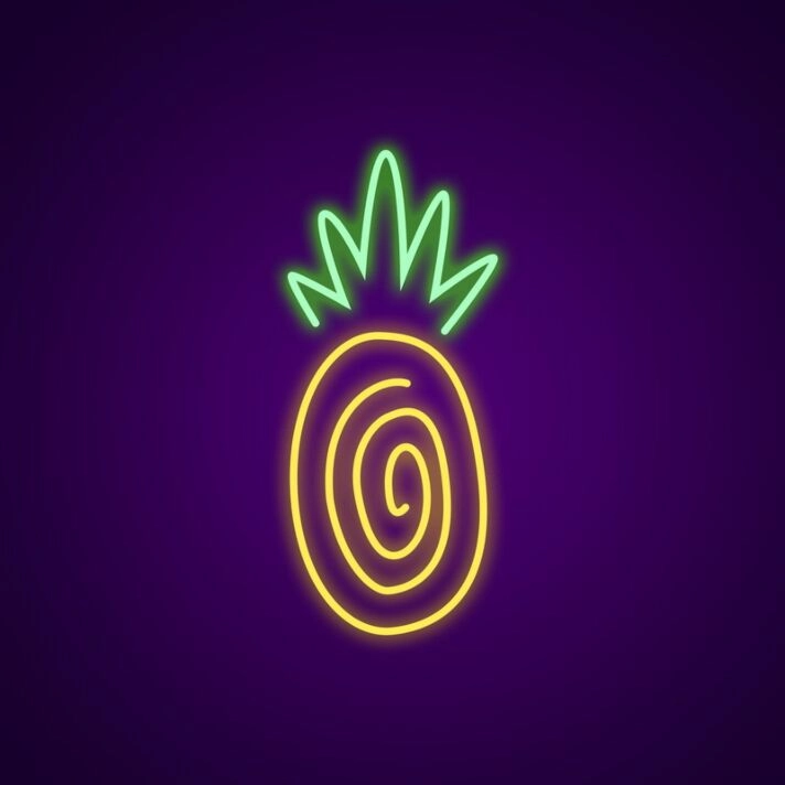Pineapple Neon Sign Create a tropical vibe in your kitchen or bar