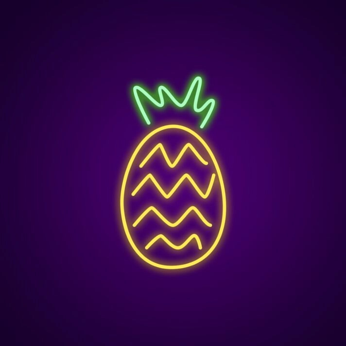 Pineapple Neon Sign Enhance your tropical decor with this vibrant sign