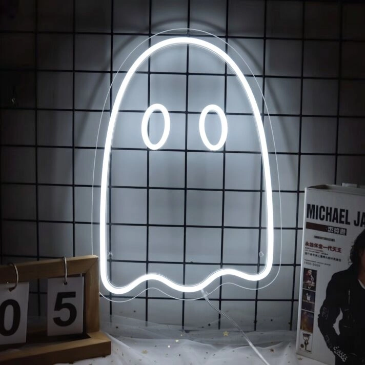 Ghost Neon Sign Add a spooky touch to your Halloween decor