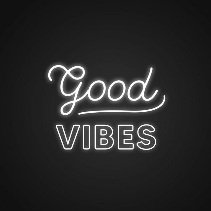 Good Vibes Neon Sign Spread positivity with this good vibes sign