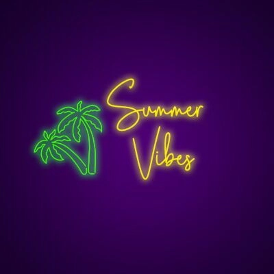 Summer Vibes Neon Sign Bring the summer spirit indoors