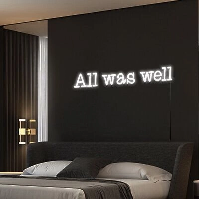 All Was Well Neon Sign Add a magical touch to your decor