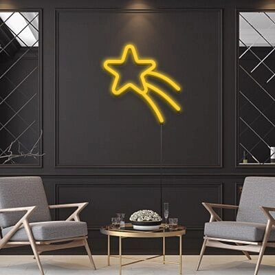 Wishing Star Neon Sign Make a wish every night with this star sign