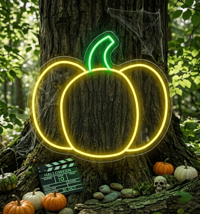 Pumpkin Custom Neon Sign Perfect for Halloween decorations