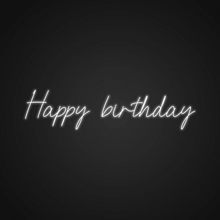 Happy Birthday Neon Sign Celebrate special moments with this cheerful sign