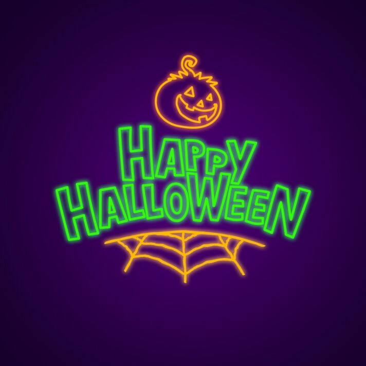 Happy Halloween Neon Sign Light up your Halloween party