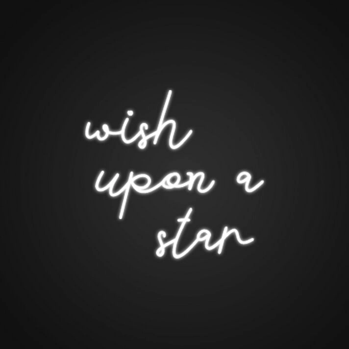 Wish Upon A Star Neon Sign Add a touch of magic to your decor
