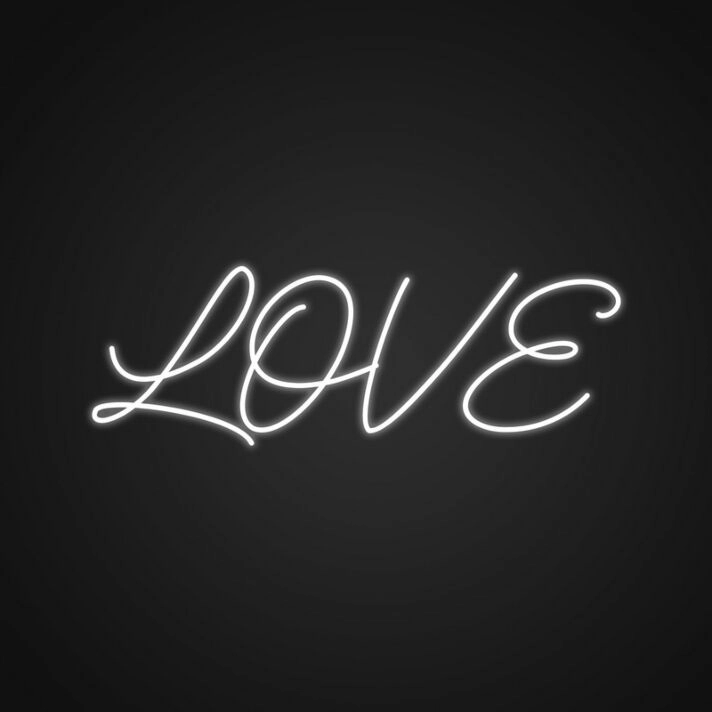 Cute Love Custom Neon Sign v2 Perfect for romantic settings