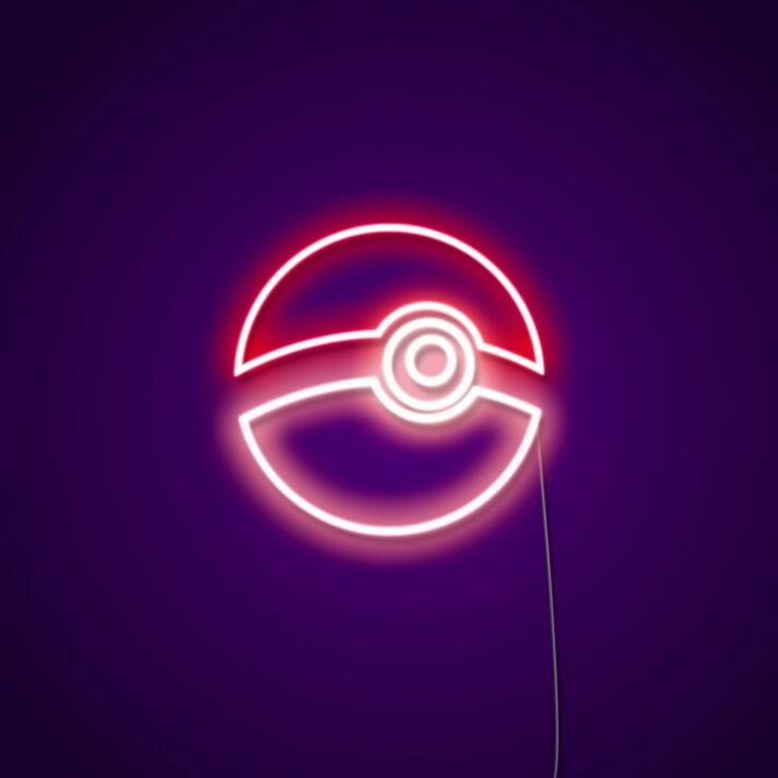Pokeball Neon Sign Perfect for Anime fans