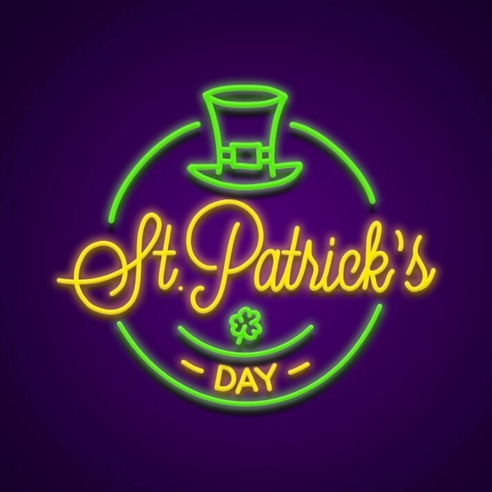 Happy St Patricks Day Neon Sign Celebrate St Patrick's Day with style