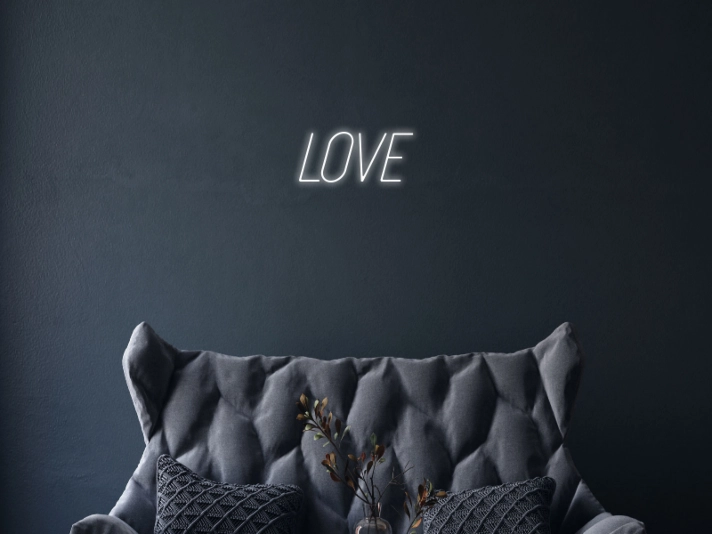 Minimalist Love Custom Neon Sign v2 Add a simple yet romantic touch