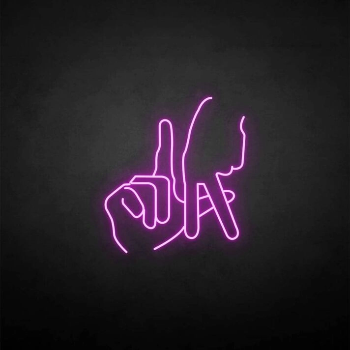 'Gesture' neon sign