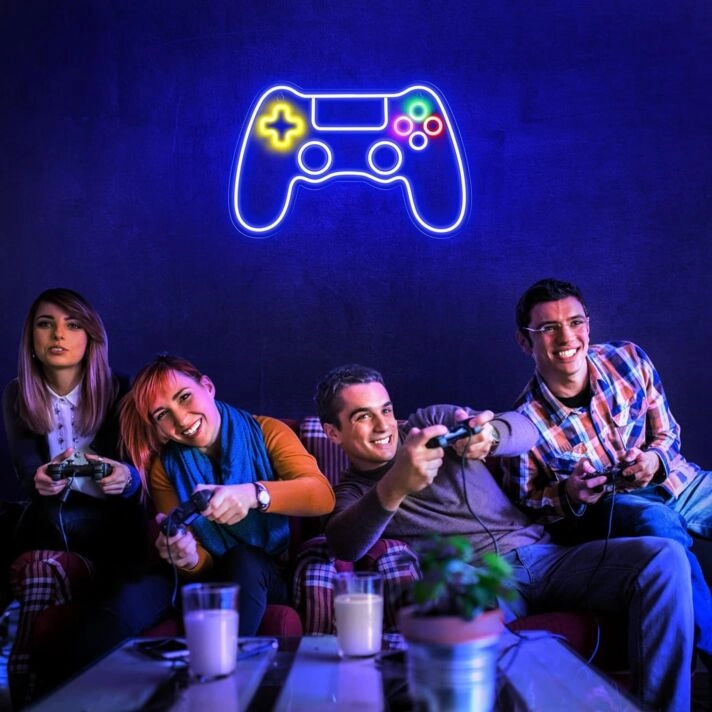 Game Controller Neon Sign Gamer's Paradise